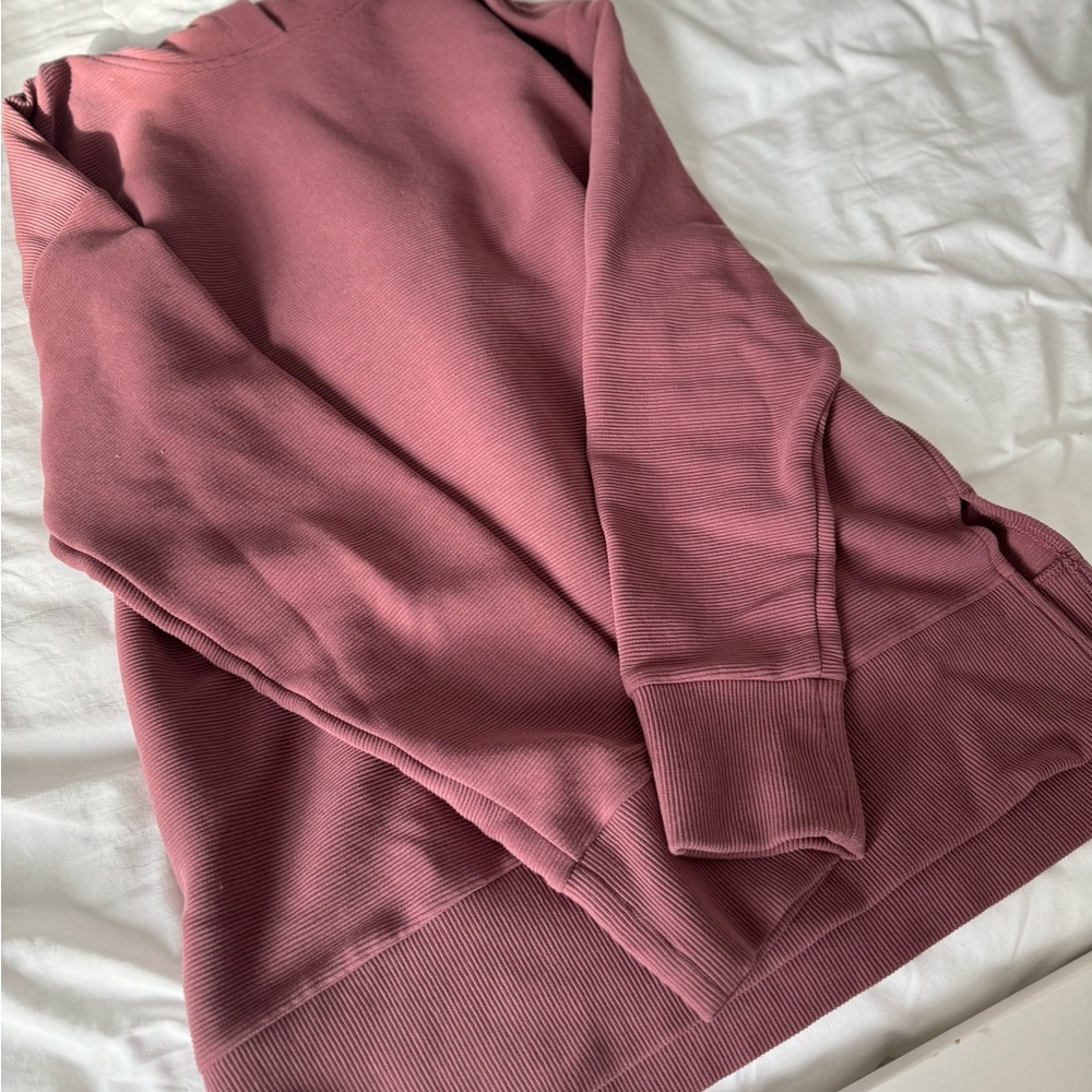 Maurices Ribbed Hoodie Mauve Pink Size Small Cozy Casual Athleisure